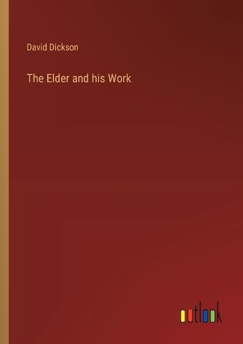 Cover image for The Elder and his Work