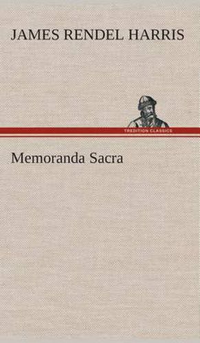 Memoranda Sacra