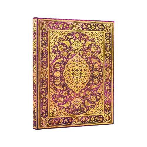 Cover image for 2026 The Orchard (Persian Poetry) Ultra 12-month Day-at-a-Time Hardcover Flexi Dayplanner 2026 (Elastic Band Closure)