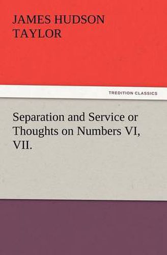 Cover image for Separation and Service or Thoughts on Numbers VI, VII.