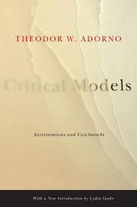 Cover image for Critical Models: Interventions and Catchwords