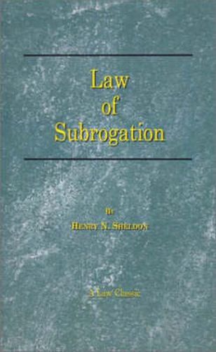Cover image for The Law of Subrogation