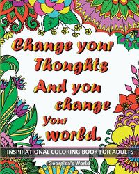 Cover image for Inspirational Coloring Book for Adults 50 Motivational Quotes