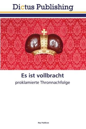 Cover image for Es ist vollbracht