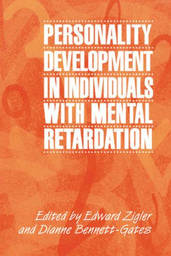 Cover image for Personality Development in Individuals with Mental Retardation