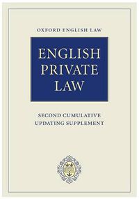 Cover image for English Private Law