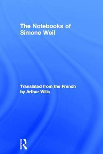 Cover image for The Notebooks of Simone Weil