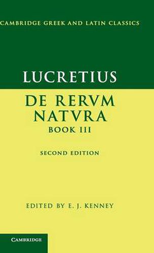 Cover image for Lucretius: De Rerum NaturaBook III