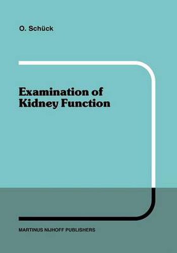 Cover image for Examination of Kidney Function