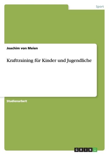 Cover image for Krafttraining fur Kinder und Jugendliche