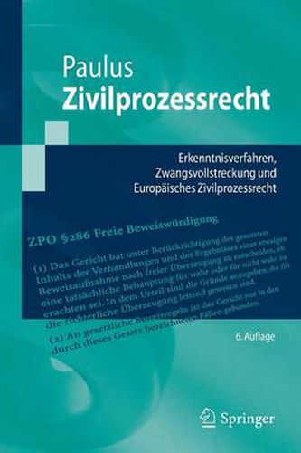 Cover image for Zivilprozessrecht: Erkenntnisverfahren, Zwangsvollstreckung und Europaisches Zivilprozessrecht