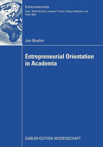 Cover image for Entrepreneurial Orientation in Academia