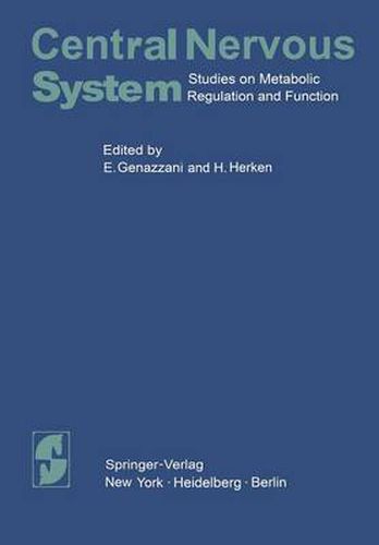 Cover image for Central Nervous System: Studies on Metabolic Regulation and Function