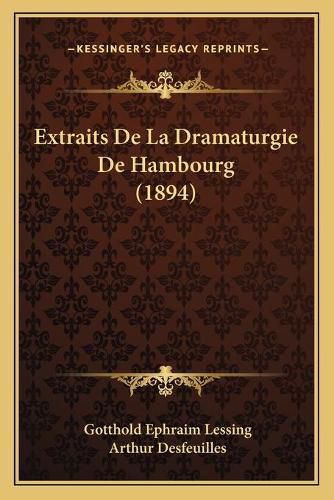 Extraits de La Dramaturgie de Hambourg (1894)