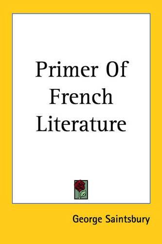 Cover image for Primer Of French Literature