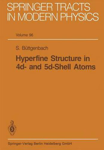 Cover image for Hyperfine Structure in 4d- and 5d-Shell Atoms