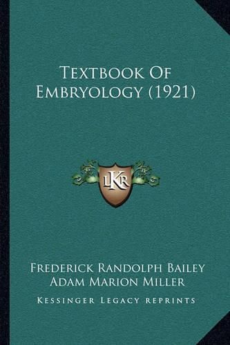 Textbook of Embryology (1921)