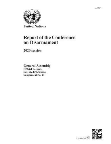 Cover image for Report of the Conference on Disarmament: 2020 session
