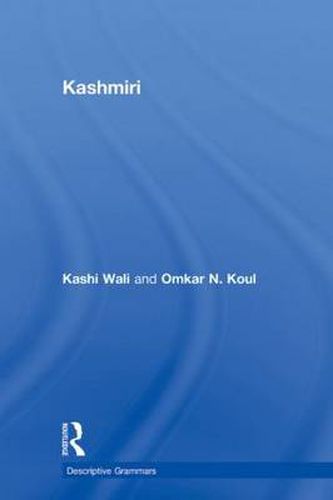 Cover image for Kashmiri: A Cognitive-Descriptive Grammar