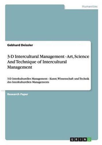 Cover image for 3-D Intercultural Management - Art, Science and Technique of Intercultural Management