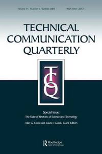 Cover image for The State of Rhetoric of Science and Technology: A Special Issue of Technical Communication Quarterly