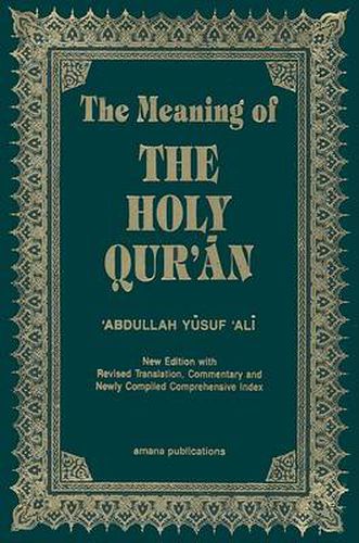 Cover image for The Meaning of the Holy Qur'an