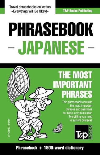 Cover image for English-Japanese phrasebook and 1500-word dictionary