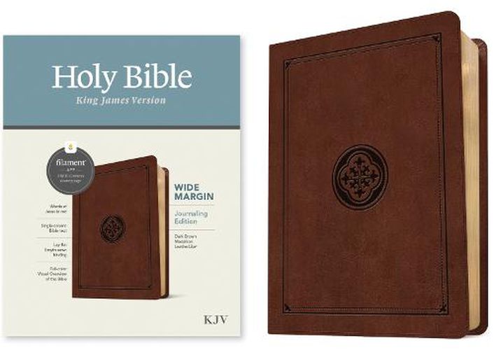 Cover image for KJV Wide Margin Bible, Filament Edition, Dark Brown