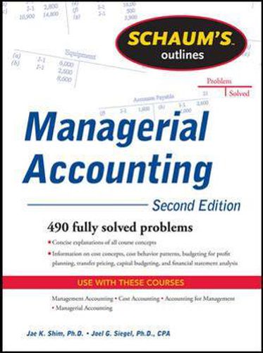 Cover image for Schaum's Outline of Managerial Accounting