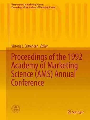 Cover image for Proceedings of the 1992 Academy of Marketing Science (AMS) Annual Conference