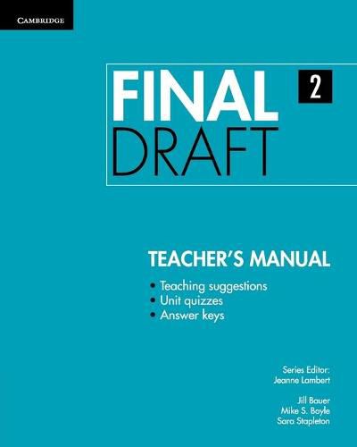 Final Draft Level 2 Teacher's Manual