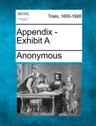 Cover image for Appendix - Exhibit a