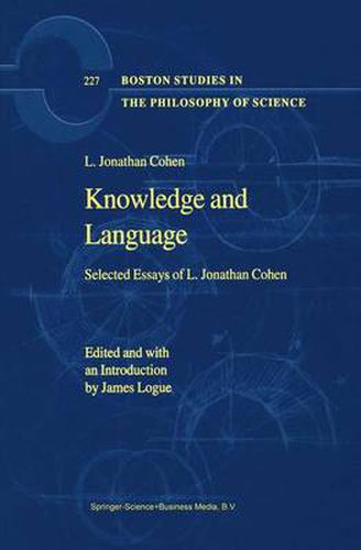 Cover image for Knowledge and Language: Selected Essays of L. Jonathan Cohen