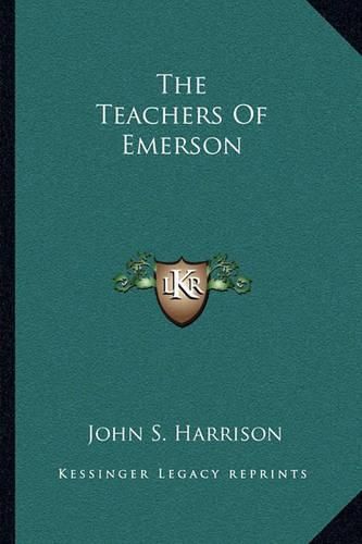 Cover image for The Teachers of Emerson