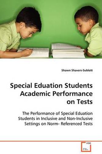 Cover image for Special Education Students Academic Performance on Tests