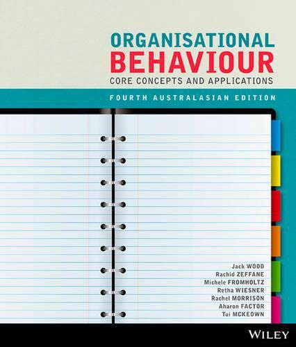Organisational Behaviour: Core Concepts and Applications