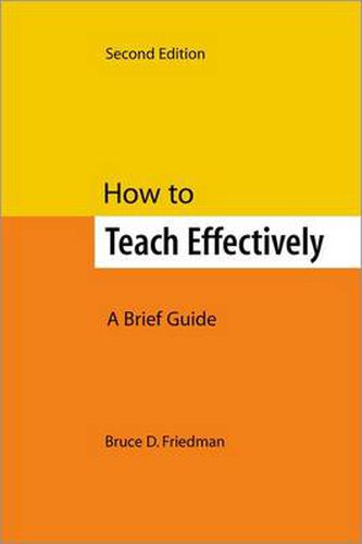 Cover image for How to Teach Effectively, Second Edition: A Brief Guide