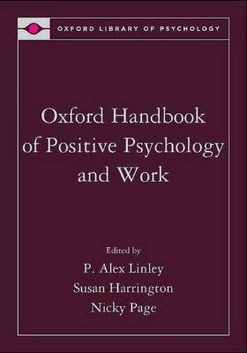 Cover image for Oxford Handbook of Positive Psychology and Work