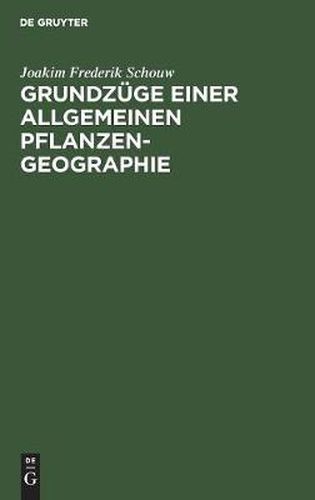 Cover image for Grundzuge einer allgemeinen Pflanzengeographie