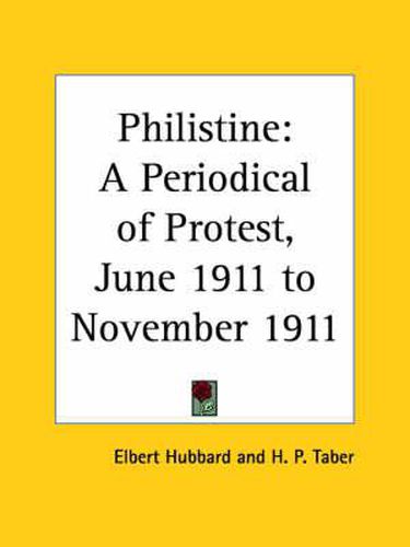 Cover image for Philistine: A Periodical of Protest Vol. 33 (1911)