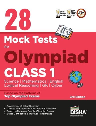 Cover image for 28 Mock Test Series for Olympiads Class 1 Science, Mathematics, English, Logical Reasoning, Gk & Cyber