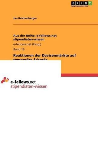 Cover image for Reaktionen der Devisenmarkte auf temporare Schocks