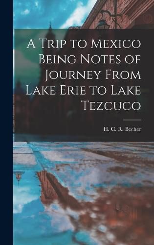 Cover image for A Trip to Mexico Being Notes of Journey From Lake Erie to Lake Tezcuco