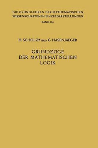 Cover image for Grundzuge Der Mathematischen Logik