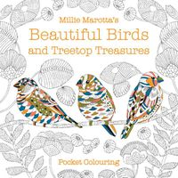Cover image for Millie Marotta's Beautiful Birds and Treetop Treasures Pocket Colouring