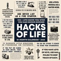 Cover image for Hacks of Life 2025 12 X 12 Wall Calendar