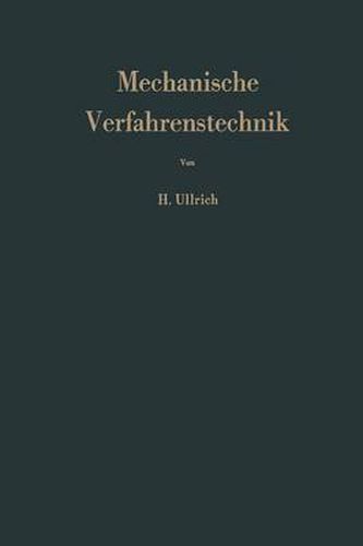 Cover image for Mechanische Verfahrenstechnik: Berechnung und Projektierung