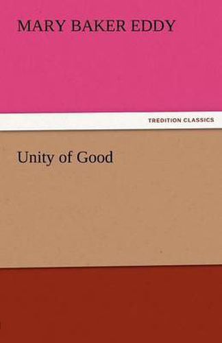 Cover image for Unity of Good