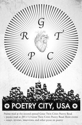 Cover image for Poetry City, USA, Vol. 2: Poems read at the second annual Great Twin Cities Poetry Read + essays, reivews, interviews, and other prose on poetry