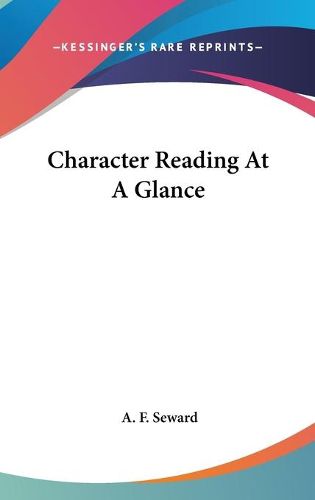 Cover image for Character Reading at a Glance